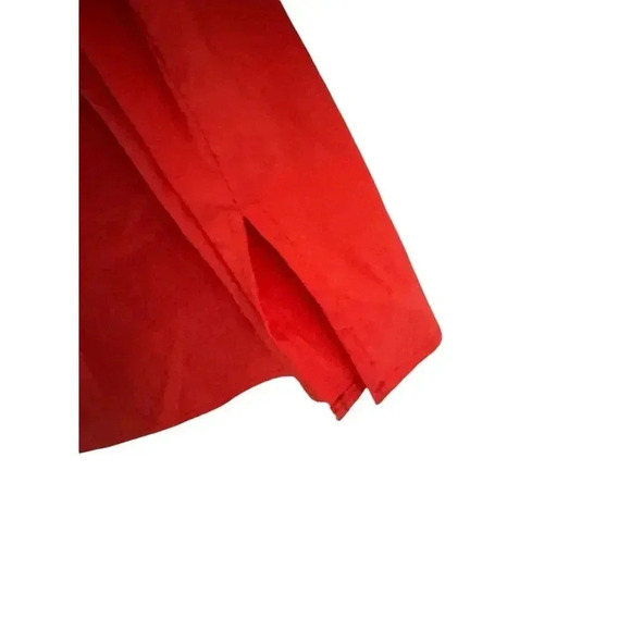 ZARA Top Womens Size M Red Cotton Blend Off The Shoulder Ruffle Sleeve Boho - Picture 7 of 8